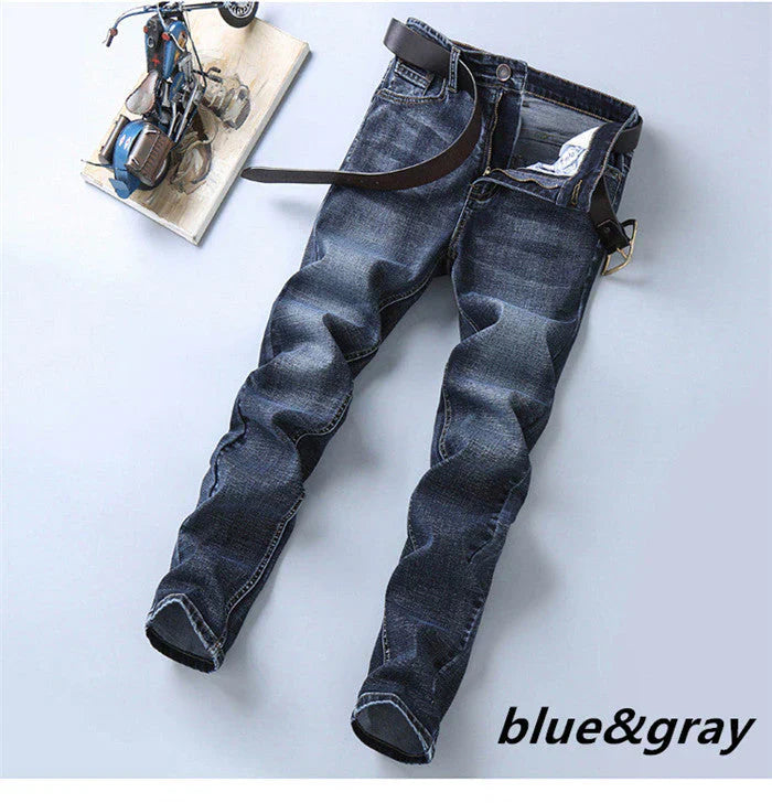 STRETCH STRAIGHT SLIM FIT MEN'S JEANS (PACK OF 2)